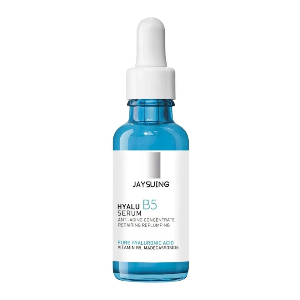 Affordable anti-aging skin serum. Made with hyaluronic acid and vitamin B5. Works well with all skin types. Pure hydrating powered by hyaluronic acid formula.