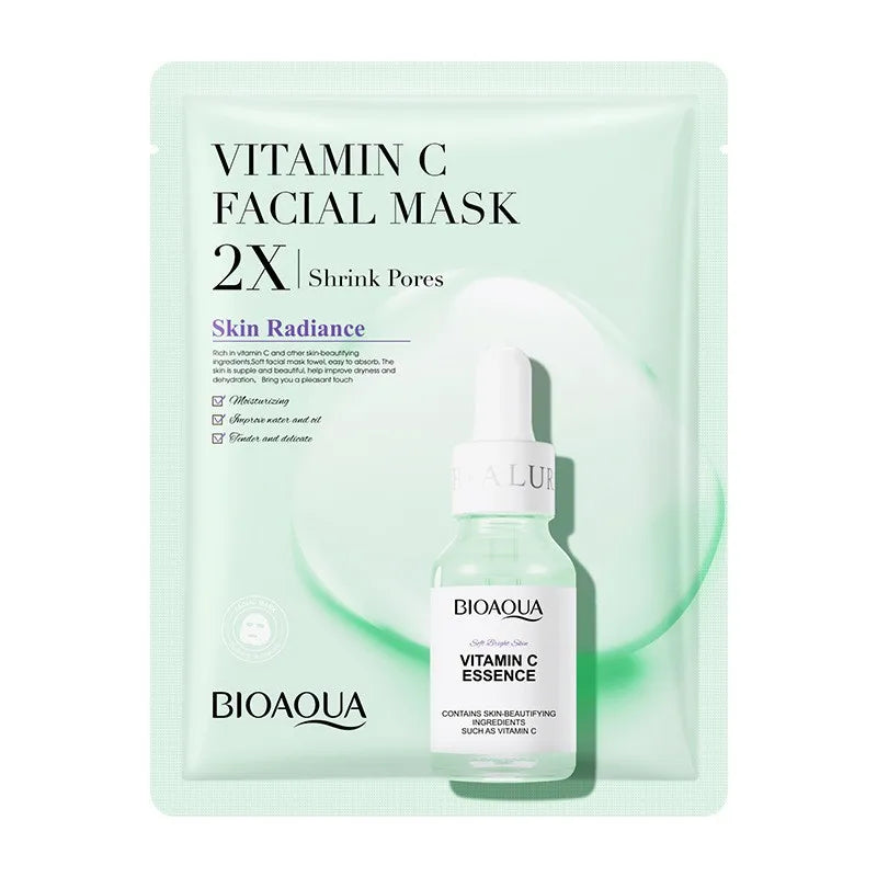 Make no mistakes about Vitamin C! An important ingredient for tightening and elasticity damaged skin. This facial mask infused with Vitamin C is the key to restoring sun-damaged skin.